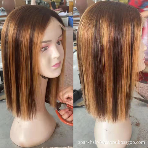 Wholesale Transparent HD Full Lace Bob Wigs Human Hair Lace Front Wigs For Black Women Brazilian Virgin Human Hair Wigs